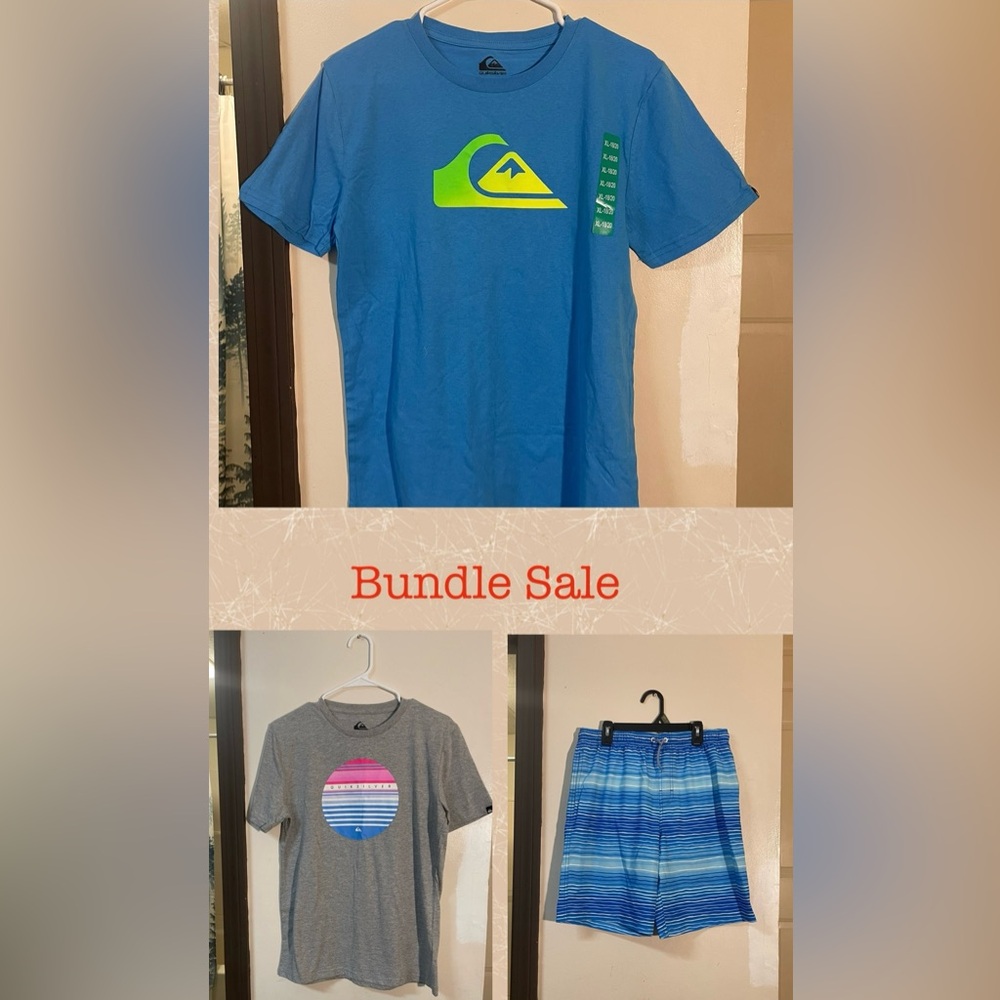 QUICKSILVER SHIRTS AND SHORT BUNDLE